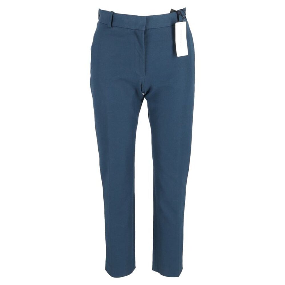 Joseph Eliston Gabardine Stretch Pants in Blue Viscose